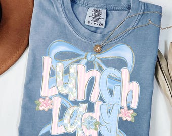 Lunch Lady Shirt Comfort Colors Cafeteria Crew Shirts Matching School Lunch Squad Tshirt Cafeteria Worker Team Back to School Shirt Chef Tee