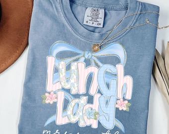 Lunch Lady Shirt Comfort Colors Cafeteria Crew Shirts Matching School Lunch Squad Tshirt Cafeteria Worker Team Back to School Shirt Chef Tee