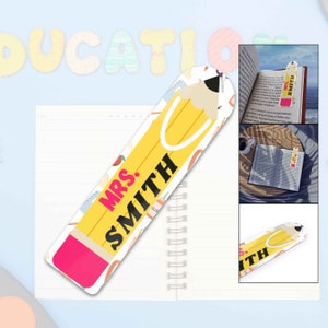 Teacher Bookmark Custom Name Gift For Teacher Book Lover Reading Teacher Gift Teacher Appreciation Gifts End Of School Year Grad Bookmarks