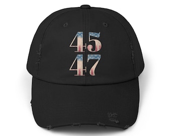 45 47 Trump Cap Trump Lovers Hat 45/47 Trump Supporter Mom Gift Hat Girly US Flag Distressed Cap Take America Back Republican President 2025