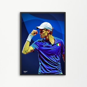 Jannik Sinner Tennis Italy | Printable Digital Downloadable | SKILLART PRINTS