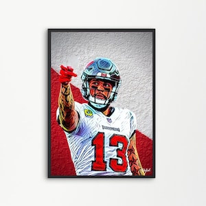 Mike Evans Tampa Bay Buccaneers National Football League | Printable Digital Downloadable | SKYLLART PRINTS