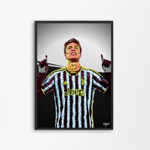 Kenan Yildiz Juventus Football Forward Soccer Player Türkiye | Printable Digital Downloadable | SKYLLART PRINTS
