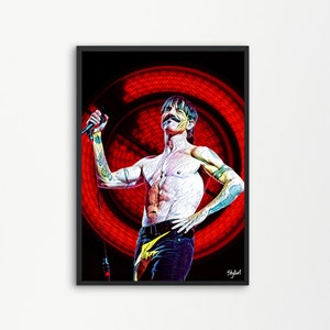 Red Hot Chili Peppers Anthony Kiedis Music Singer Rock Band | Printable Digital Downloadable | SKILLART PRINTS
