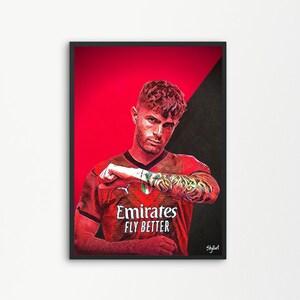 Christian Pulisic AC Milan Football Midfielder Usa Soccer Player | Printable Digital Downloadable | SKILLART PRINTS