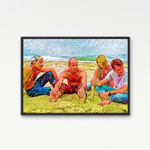 Aldo, Giovanni and Giacomo Film Movie TV, Three Men and a Leg | Printable Digital Downloadable | SKILLART PRINTS
