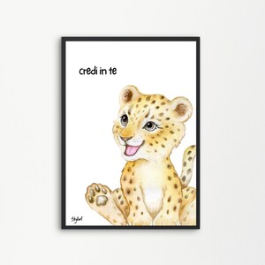 Poster Montessori TIGROTTO File Digitale Cameretta Bambini Idea Regalo Infanzia 1 2 3 Anni | Printable Digital Downloadable |SKYLLART PRINTS