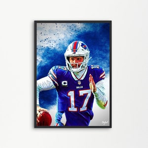 Josh Allen Buffalo Bills National Football League | Printable Digital Downloadable | SKYLLART PRINTS