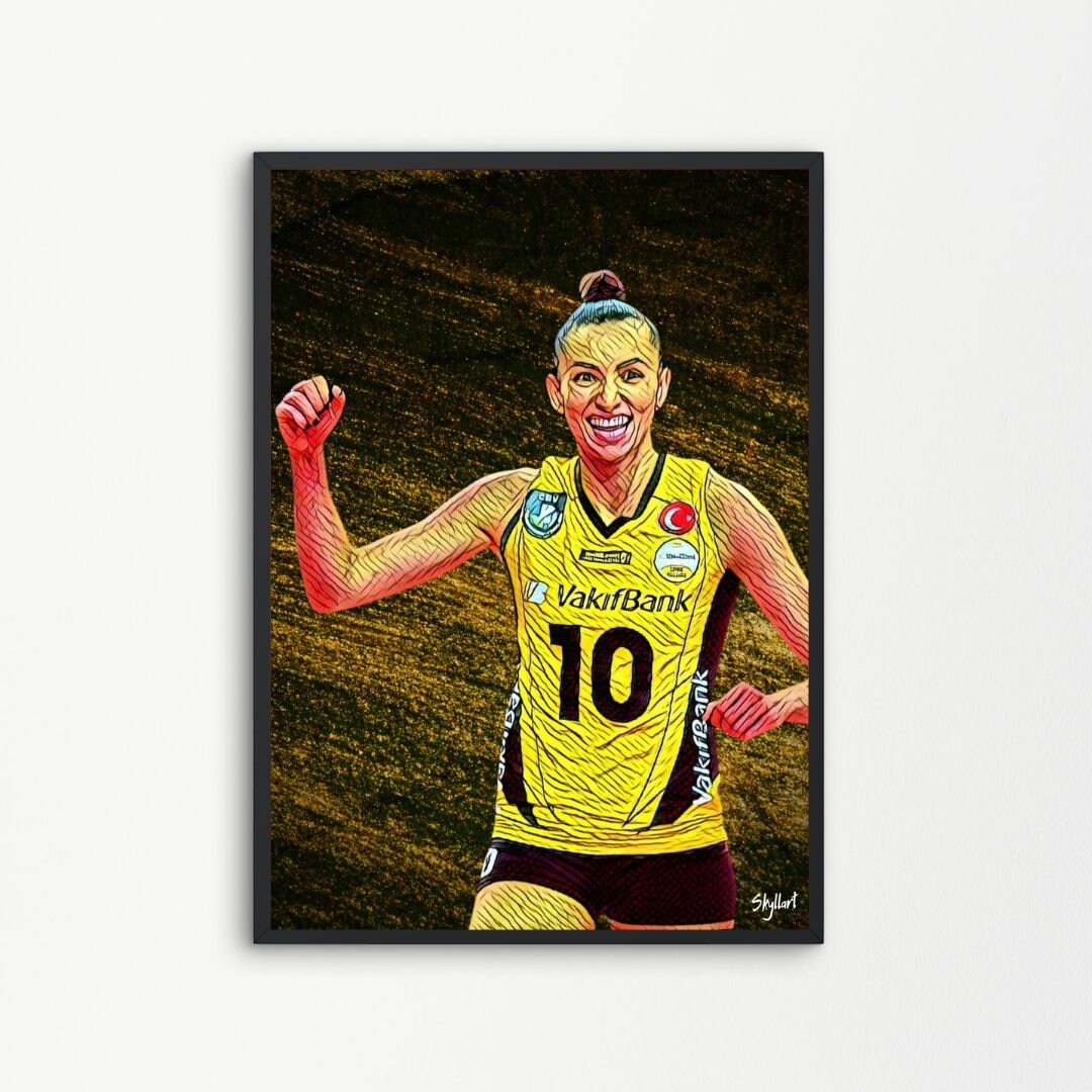 Gabi Guimaraes Volleyball Volleyball Brazil VakifBank | Printable Digital Downloadable | SKYLLART PRINTS