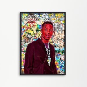 Travis Scott Music Singer Hip Hop Rap Trap USA | Printable Digital Downloadable | SKILLART PRINTS