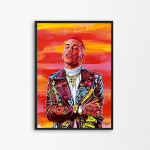 Sfera Ebbasta Music Singer Trap Rap Hip Hop Italian | Printable Digital Downloadable | SKILLART PRINTS