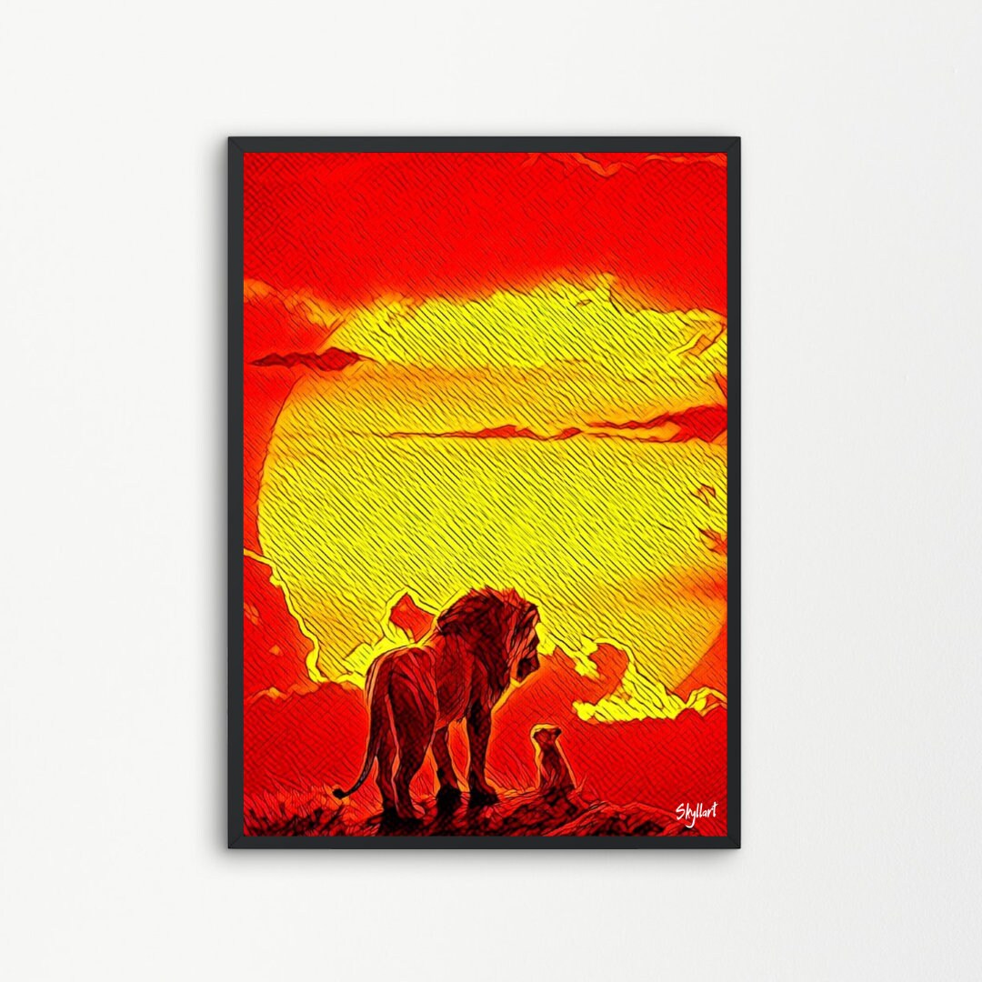 Lion King the Lion King Simba Cinema Film TV Series Printable Digital