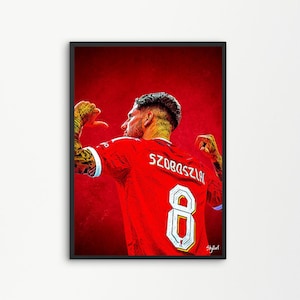 Szoboszlai FC Liverpool Football Midfielder Soccer Player Hungary | Printable Digital Downloadable | SKILLART PRINTS