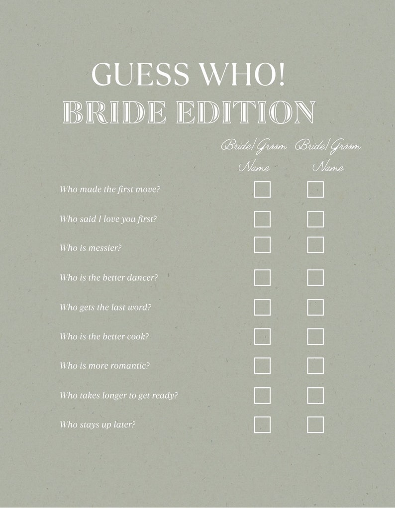 60 BRIDAL PARTY PRINTABLES - Hen Party Games and Checklists for ...