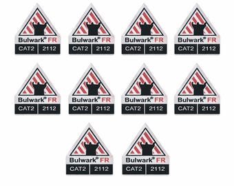 10 Bulwark FR Flammenhemmende Aufnäher Patch Tag BONUS PATCHES