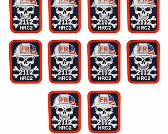 FR Patches für Kleidung - HRC2 2112 Flammenhemmende Reparaturetiketten, zum Aufbügeln (10 Stück)