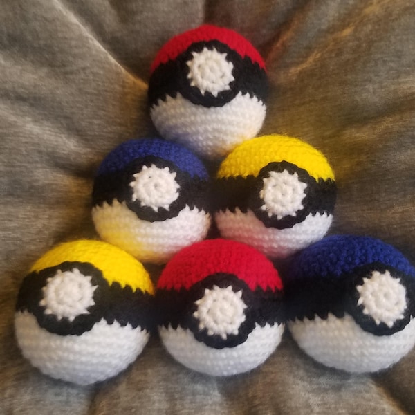 Pokeball Häkelanleitung - 3 Inch