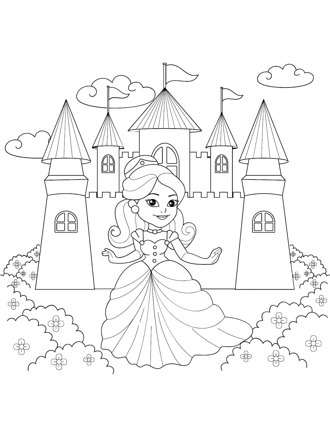 Printable Cute Coloring Pages for Kids 30 Coloring Pages for Etsy