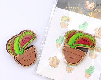 Cute Wooden Plant Pins