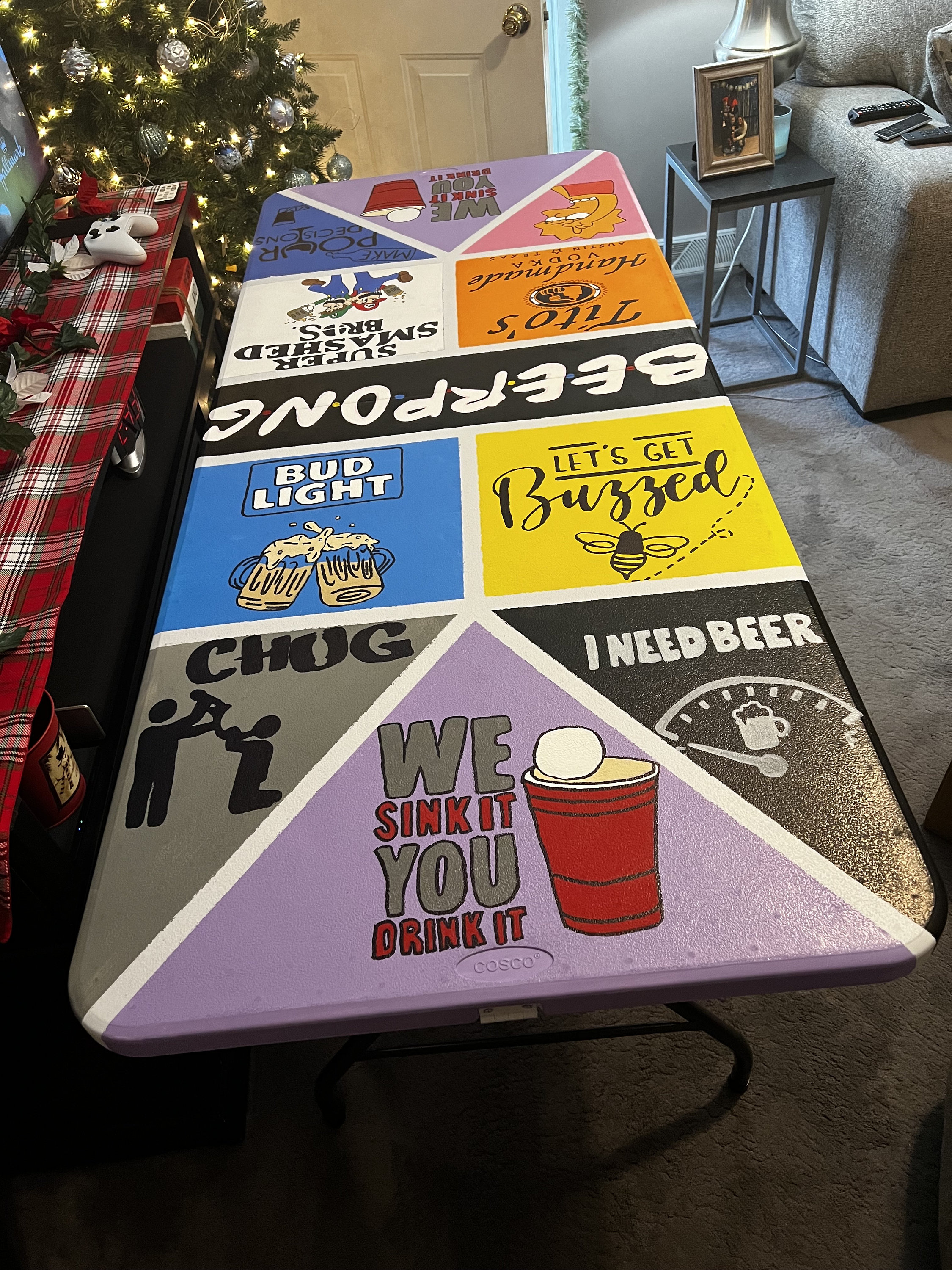 Spanne entspannt Entdeckung personalisierter bier pong tisch Ithaka