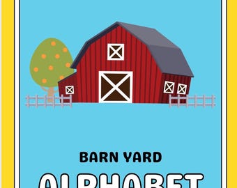 Barn Yard Alphabet Kids Coloring Book