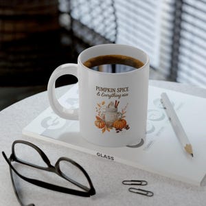 Jumbo Coffee Mug with Fun Coffee Design, 20oz Ceramic Cup, Great for Coffee Lovers, Unique Gift for Birthdays, Home or Office Decor