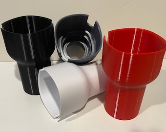 Mason jar or large glass cup holder adaptor