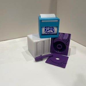3D Printed 2&quot; Sticker & Label Dispenser – Easy One-At-A-Time Feed, Custom Colors