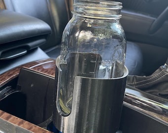 Custom Cup Holder Adapter for OVERSIZED Water Bottles and Mason Jars