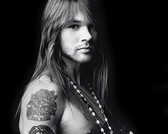 Axl Rose B&W - Digitaldruck Poster (11x17)