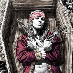 W Axl Rose - Digital Print Poster (11x17)