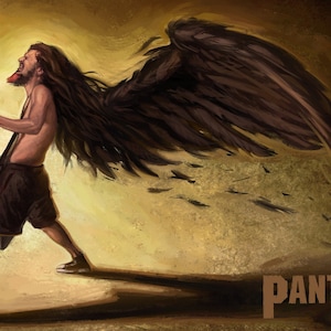 Dimebag Darrell Wings - Pantera Digital Poster (11x17)