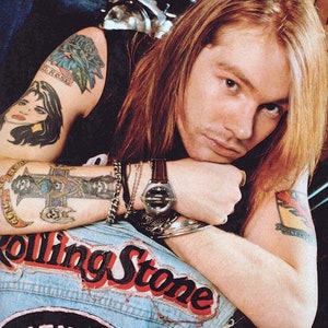W Axl Rose Rio - Revista Rolling Stone - Póster impreso digital (11x17)