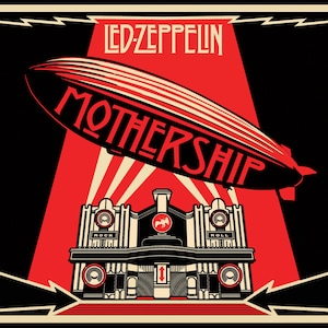 Led Zeppelin Mutterschiff - Digitales Poster (11x17)