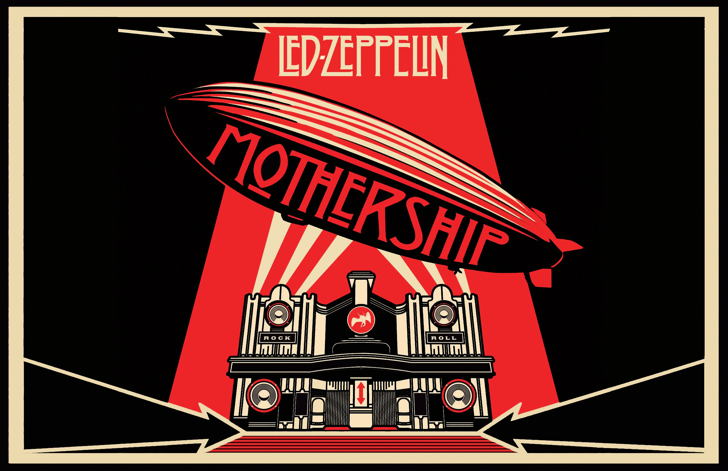 LED-ZEPPELIN MOTHERSHIP オリジナル両面ポスター - メルカリ