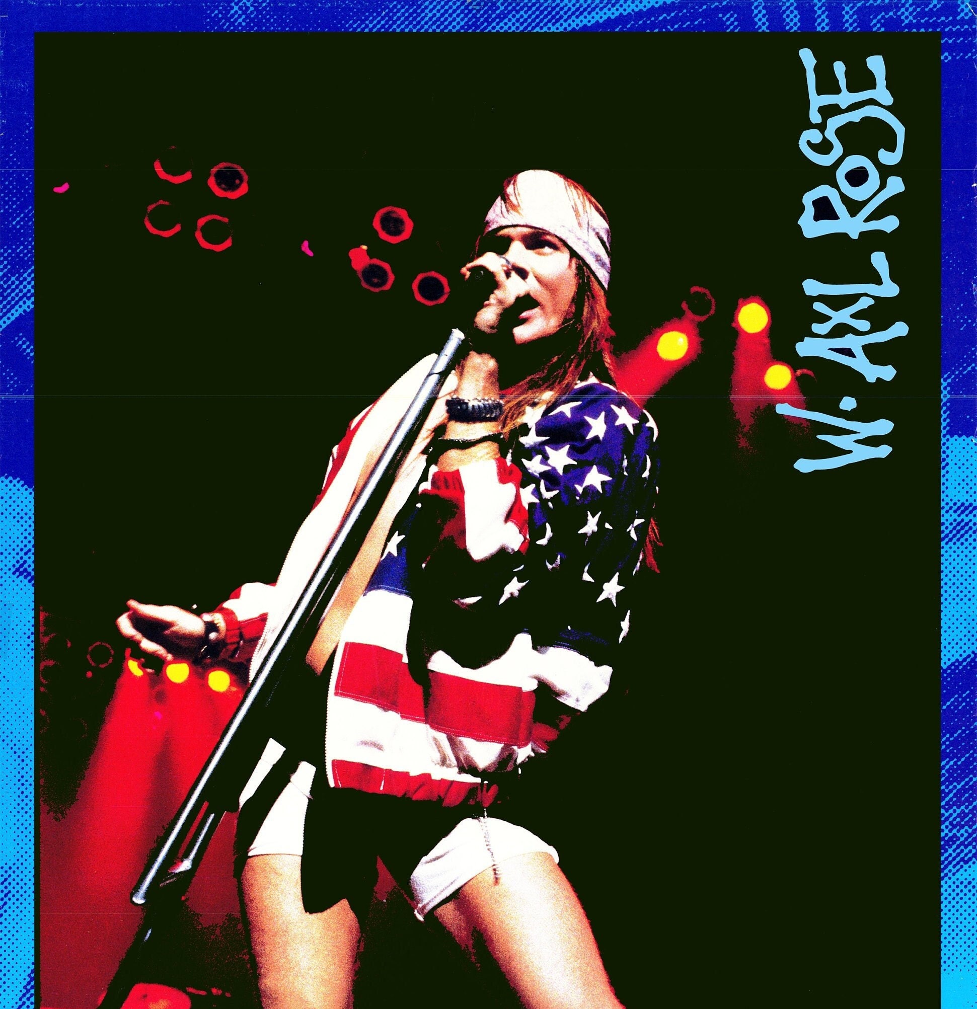 W Axl Rose - Live - GUNS N' ROSES Digital Print Poster - Etsy