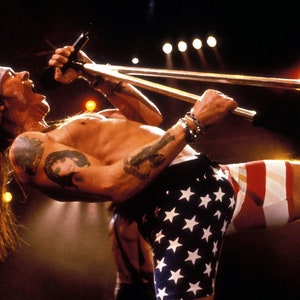 W Axl Rose Rio '91 Scream - Póster impreso digital (11x17)
