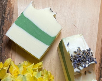 Sapone all'olio d'oliva e lavanda