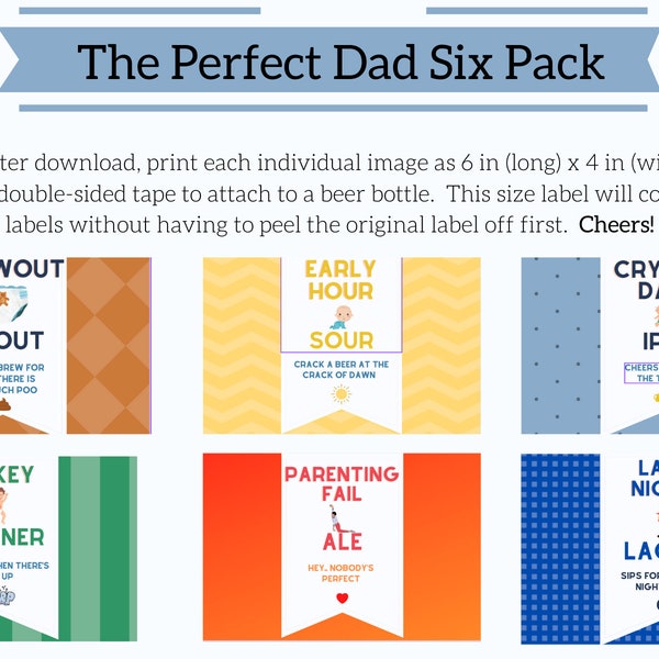 Printable Beer Labels - Father to Be, Father's Day