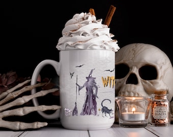 Witches Brew Mug | Witchy Gifts Witch's Mug | Halloween Witch Brew Mug | Halloween Coffee Cup