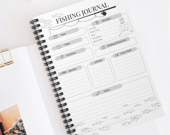 Ultimate Fishing Log and Journal, Instant Download, Digital File - Fishing Log Book - A4 & 8.5"x11"