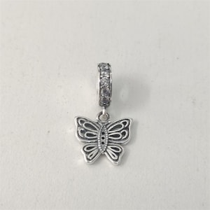 Pandora Silver Vintage Butterfly Dangle Charm