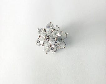 アクセサリー Sparkling Herbarium Cluster Charm Pandora Sparkling Herbarium Cluster Round Charm | REEDS Jewelers
