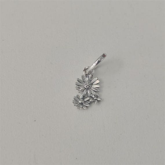 Pandora ALE 925 Daisy Flower Bouquet Dangle Charm Pendant