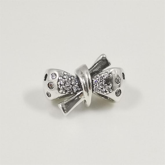 pandora Sparkling silver Bow Charm