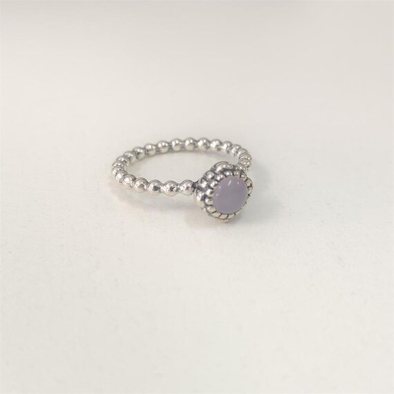 Buy Pandora Pink Opal October Birthstone Ring ALE 925 Size Online - Main Image