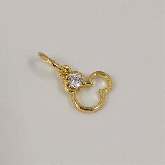 Pandora Mickey Mouse Silhouette Lab-grown Diamond Dangle Charm