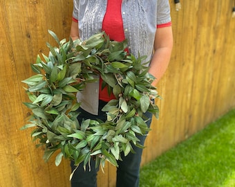 Eucalyptus and Olive Branch Wreath, Year Round Greenery, Front Door Decor, Everyday Wreaths, All Season Greenery Wreath, Housewarming Gift.