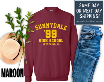 Sunnydale 99 Shirt, Buffy Sweatshirt, Sunnydale High School Shirt, Buffy The Vampire Slayer Shirt, Buffy Vampire, Personalized Birthday Gift