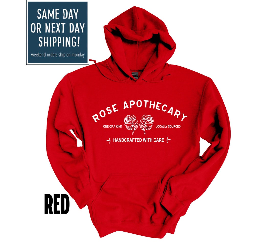 Rose Apothecary Hoodie Locally Sourced Hand Crafted With Care - Etsy